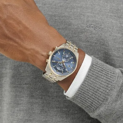 Hugo Boss Skytraveller Chronograph Men's Blue Dial Watch